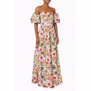 Borgo De Nor Juliet Off-The-Shoulder Floral Maxi Dress | NWT | Sz 4 (US)/8(UK)